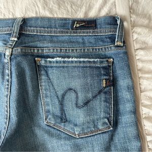 Citizens of humanity jeans size 28 lightly worn low waist flare